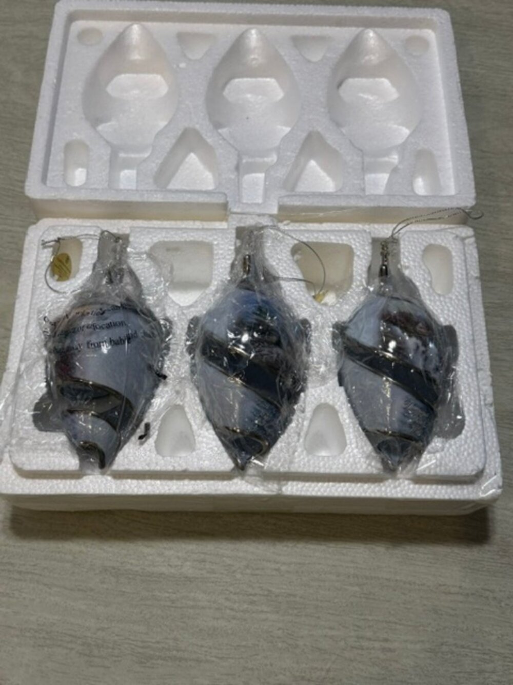 Bradford Edition Thomas Kinkade bone china Shoreline Splendors ornaments.